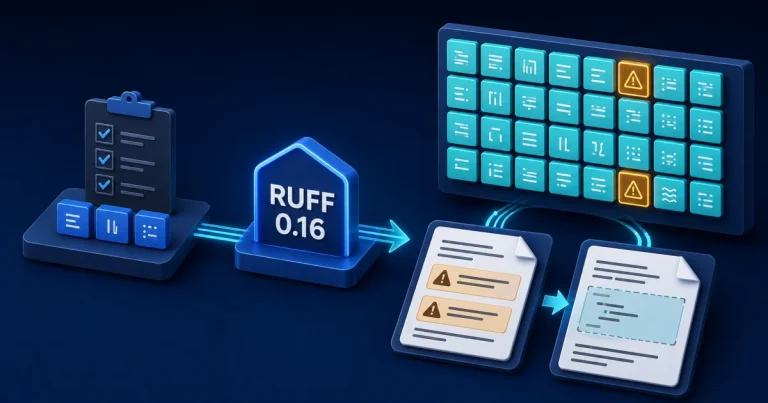 Ruff 0.16 Changed Its Defaults: A Tested Python CI Checklist